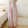 （49元两条 超高性价比）棉绸睡裤女2025夏季新款可外穿人造棉九分阔腿家居裤花长裤子 商品缩略图5