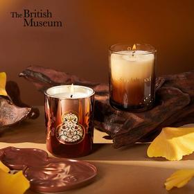 大英博物馆高档高级感香氛蜡烛埃及檀香香薰室内持久留香家用摆件礼盒