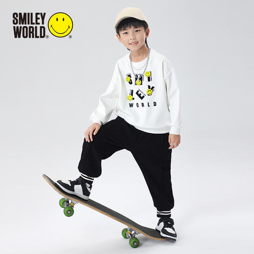 SMILEY WORLD童装秋冬灯芯绒裤子保暖百搭束脚长裤休闲裤S23435P301 商品图5