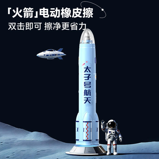 猫太子电动文具套装礼盒卷笔器套装小学生一二三年级学习用品生日礼物幼儿园儿童节开学大礼包男孩女孩礼盒 商品图3