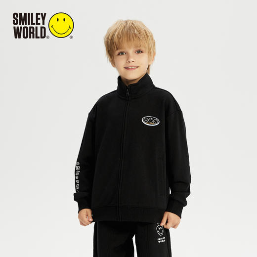 SMILEY WORLD法国笑脸童装外套印花拉链卫衣男女同款S23335J703 商品图1