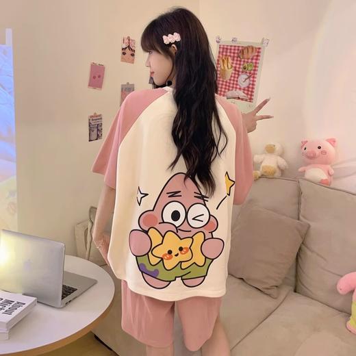 【买一套送一套】睡衣女夏天短袖薄款可爱卡通甜美风夏季新款家居服套装可外穿聚 商品图3