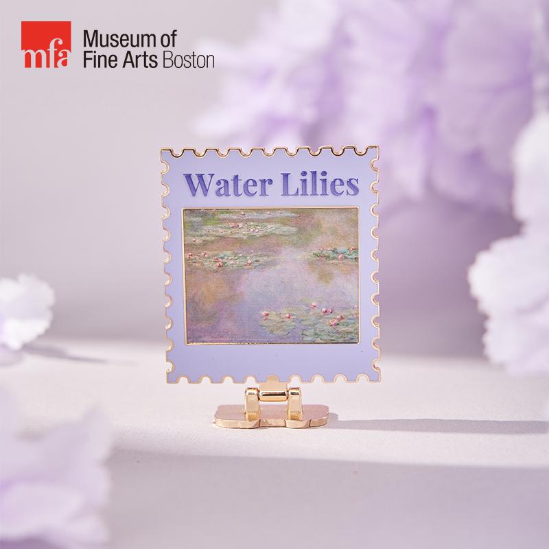 波士顿美术博物馆睡莲冰箱贴立牌金属复古高级感个性文创创意礼物