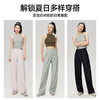 【高弹爽滑阔腿裤】逸阳夏季薄款高腰清凉舒适显瘦爽滑阔腿裤6193 商品缩略图4