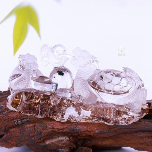 【代代荣归】白水晶双龙龟摆件   ZX2505159 商品图3