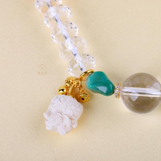 【四时发财】貔貅蓝松牙雕手串    ZX2506173 商品图3