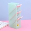 多功能斜插式笔筒 简约透明彩色桌面多格笔架创意ins化妆刷收纳盒 1个 商品缩略图7