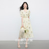 【周末秒杀】熙世界2025年新款法式植物碎花连衣裙女收腰显瘦夏日绝美V领裙子 商品缩略图4