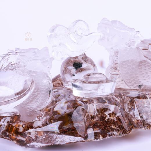 【代代荣归】白水晶双龙龟摆件   ZX2505159 商品图6