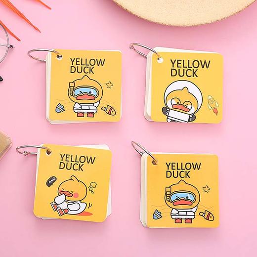 卡通环扣单词本学生随身便携记事本铁圈日记本可爱文具便签本 44g 商品图5