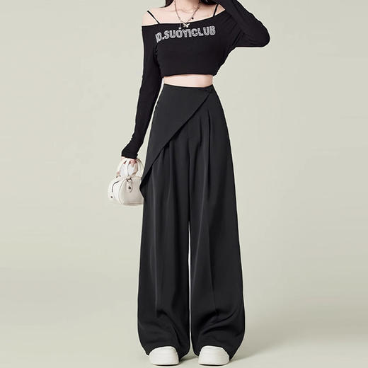 裁缝学苑AS528高腰直筒休闲裤纸样女装不规则拼接西装裤子样板图纸 商品图5