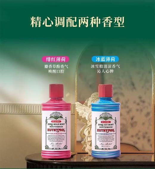 悦滋木经典漱口水清除口腔异味清洁全口腔0酒精冰薄荷绯红薄荷 商品图4