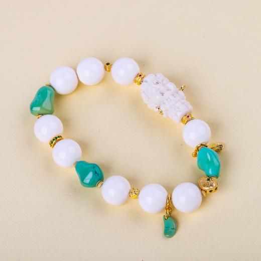 【财神到】牙雕蓝松手串   ZX2506176 商品图2