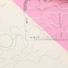 多功能函数尺初中高中数学几何尺镂空图形模板尺刻板工具绘图尺子 商品缩略图4