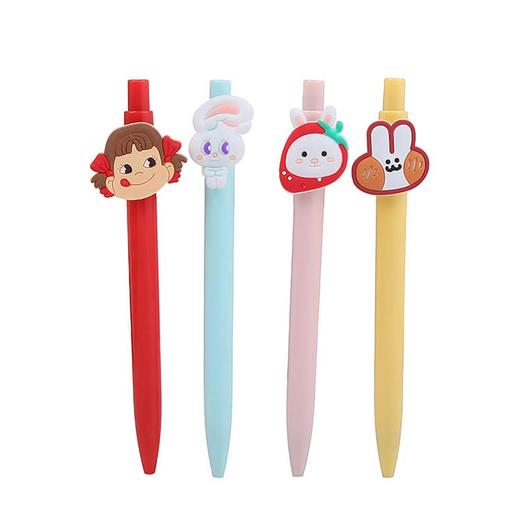 学生按动中性笔韩版少女心卡通按压水笔可爱清新办公文具签字笔笔头0.5mm 8g/支 商品图4