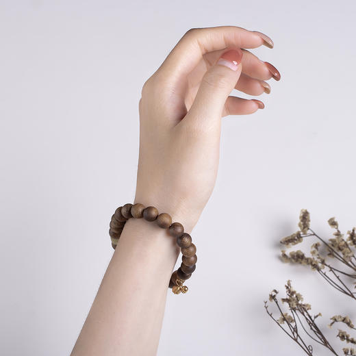 xy0436沉香+南红碧玉莲蓬手串 商品图8