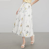 【07/16新品】熙世界法式植物碎花a字花苞裙女夏季休闲高腰独特漂亮气质半身裙 商品缩略图3
