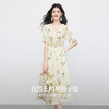 【周末秒杀】熙世界2025年新款法式植物碎花连衣裙女收腰显瘦夏日绝美V领裙子 商品缩略图1