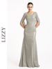 LIZZY优雅轻奢修身显瘦披肩式派对礼服宴会婚庆派对长款连衣裙7189 商品缩略图1
