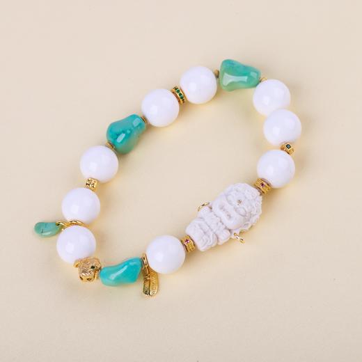 【财神到】牙雕蓝松手串   ZX2506176 商品图1