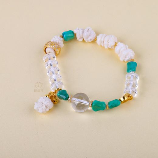 【四时发财】貔貅蓝松牙雕手串    ZX2506173 商品图2