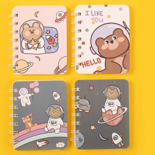 A7线圈本卡通学生迷你便携口袋本子办公侧翻记事本笔记本 50g 商品图5