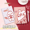 豚门日常可爱A5线圈本加厚横线本学生笔记本记事本子/本(图案随机) 商品缩略图1