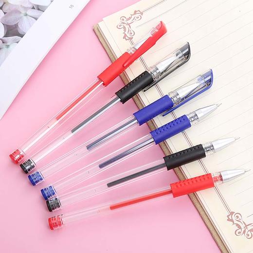 黑/蓝/红 中性笔0.5mm子弹头水笔 针管办公文具签字笔学习用品 /支 商品图4