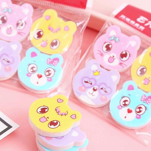 橡皮擦学生儿童节日奖品礼物可爱小猫橡皮卡通文具猫咪橡皮擦 1个 商品图0