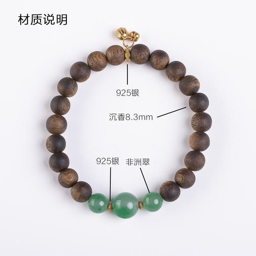 xy0441沉香+非洲翠莲蓬手串 商品图9