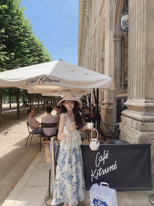 金蘑菇菇 Santa Maria Novella阿芙洛 / 治愈系 蕾丝top+青花半裙 商品图10