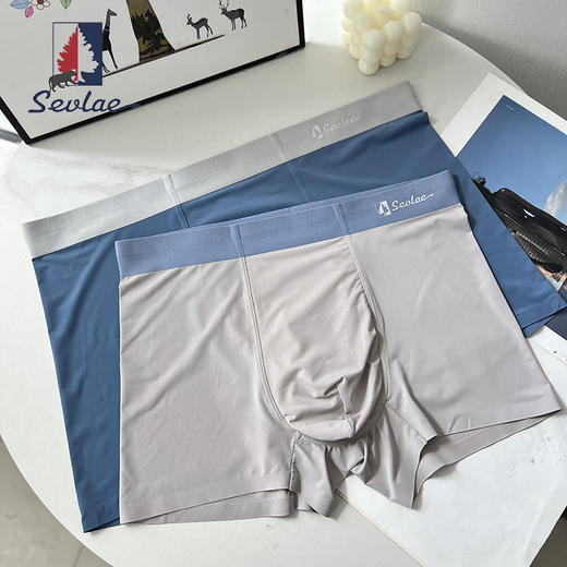 热卖中！！【年后发货】【买3条送3条，到手6条】法国Sevlae圣弗莱男士冰丝内裤SS341 商品图1