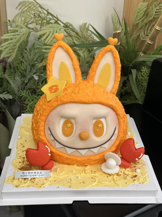 巨蟹座拉布布定制蛋糕，提前3天以上预定，照片均为手机实物拍照 商品图3