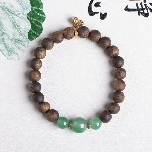 xy0441沉香+非洲翠莲蓬手串 商品图0