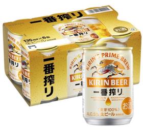 日本进口麒麟一番榨（135ml x 6）
