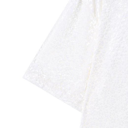 T4149SDSA夏季高级感新款男士绒面花卉圆领短袖T恤时尚舒适百搭上衣 商品图4