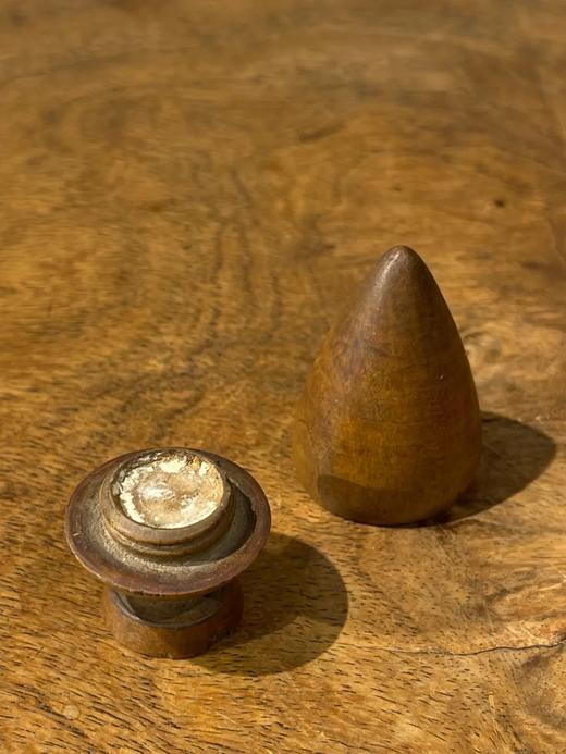 黄杨木雕琢火珠形供佛香盒，顺丰包邮 商品图11