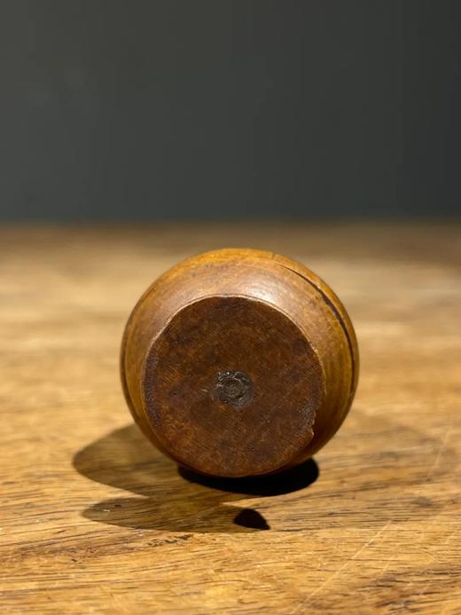 黄杨木雕琢火珠形供佛香盒，顺丰包邮 商品图9