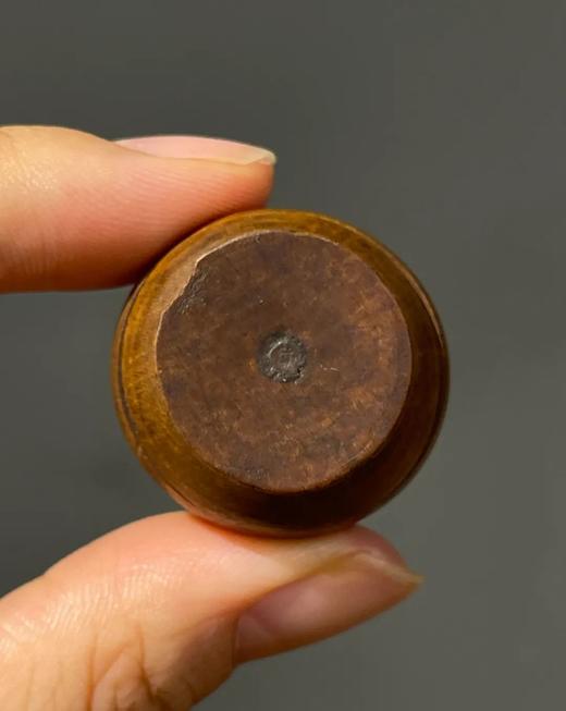 黄杨木雕琢火珠形供佛香盒，顺丰包邮 商品图14