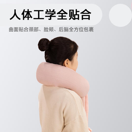 自然醒卡通玩偶绑结式颈枕冰丝耷拉U型枕旅行护脖枕办公室午睡神器QYL 商品图10