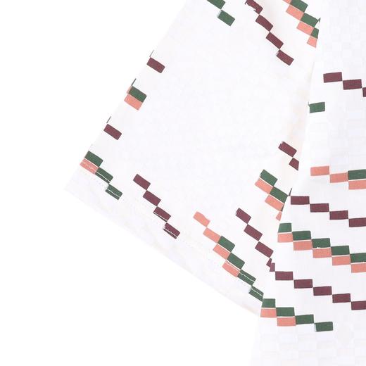 T4181SDSA夏季高级感新款男士美式撞色格子设计短袖T恤休闲圆领上衣 商品图4