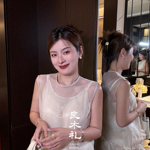 【不退不换】良木礼真丝欧根纱套装（T2E049） 商品图3