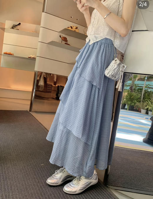 牛皮~增高5cm厚底板鞋珍珠系带圆头拼色休闲运动鞋女阿甘鞋（三天左右发货❗️❗️） 商品图5