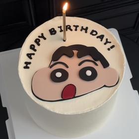 【小新小新】简约款男生翻糖蛋糕