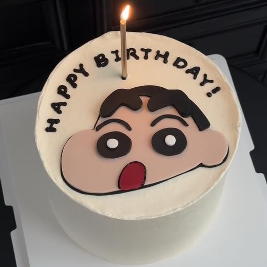 【小新小新】简约款男生翻糖蛋糕 商品图0