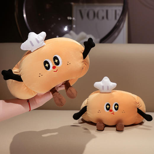 自然醒趣味牛角包毛毛虫U枕办公室午睡枕学生宿舍护颈枕便携式QYL 商品图14