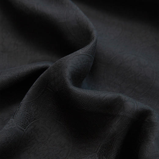 丁摩 真丝香云纱桑蚕丝背心长裙女气质小黑裙宽松长裙夏新款5ZF-52103 商品图3