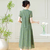 气质优雅时尚，圆领假两件连衣裙QYM-KEDH3083 商品缩略图2