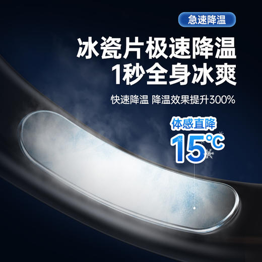 新款便携式挂脖风扇 "🔥1秒降温15°C！36小时续航+五档劲风，随身小空调，这个夏天就靠它了❄️" 商品图3