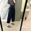 丁摩 夏季薄款哈伦休闲裤女宽松新款直筒裤子日系九分香蕉裤女裤潮5ZF-9379 商品缩略图5